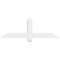 Ekena Millwork Eugene Architectural Grade PVC Gable Bracket, 48"W x 16"H x 2"D x 4"F, 8/12 Pitch GBP048X16X0204EUG00 - alternate 3